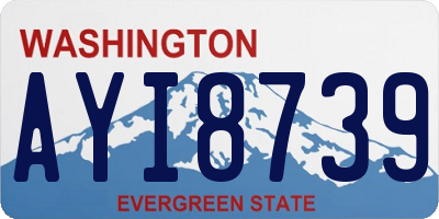 WA license plate AYI8739