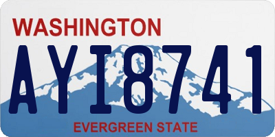 WA license plate AYI8741