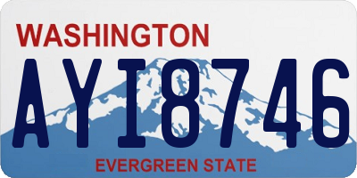 WA license plate AYI8746