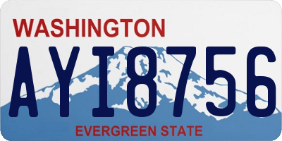 WA license plate AYI8756