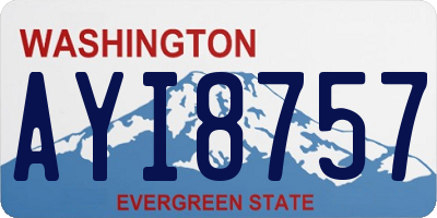 WA license plate AYI8757