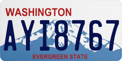 WA license plate AYI8767