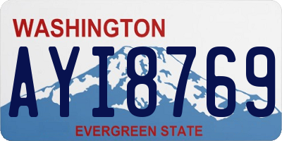 WA license plate AYI8769
