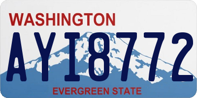 WA license plate AYI8772