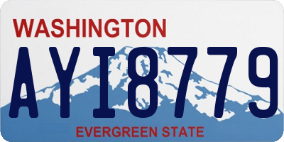 WA license plate AYI8779