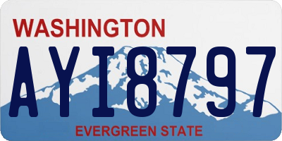 WA license plate AYI8797