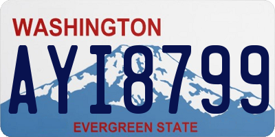WA license plate AYI8799