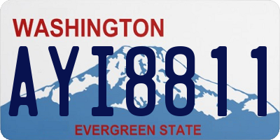 WA license plate AYI8811