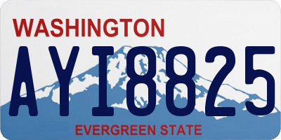 WA license plate AYI8825