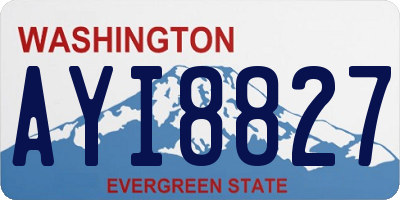 WA license plate AYI8827