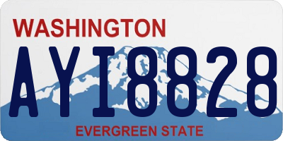 WA license plate AYI8828