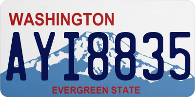 WA license plate AYI8835