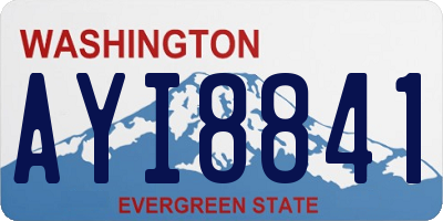 WA license plate AYI8841