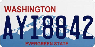 WA license plate AYI8842