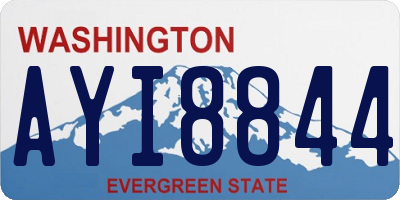 WA license plate AYI8844
