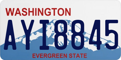 WA license plate AYI8845