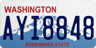 WA license plate AYI8848