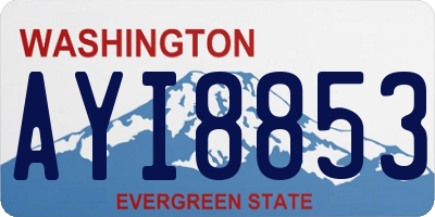 WA license plate AYI8853