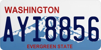 WA license plate AYI8856