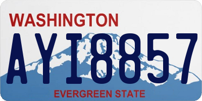 WA license plate AYI8857
