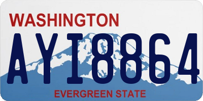 WA license plate AYI8864
