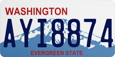 WA license plate AYI8874