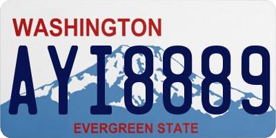 WA license plate AYI8889