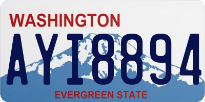 WA license plate AYI8894