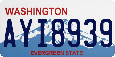 WA license plate AYI8939