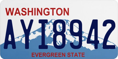 WA license plate AYI8942