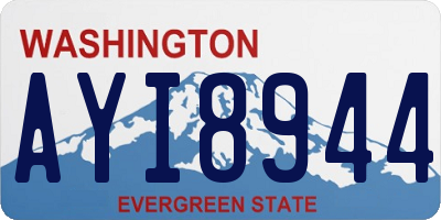 WA license plate AYI8944