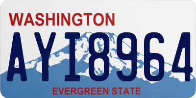 WA license plate AYI8964