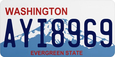 WA license plate AYI8969