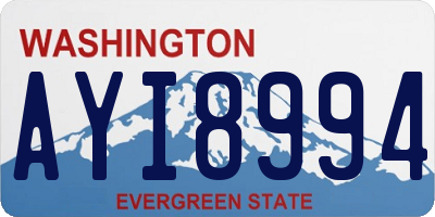 WA license plate AYI8994