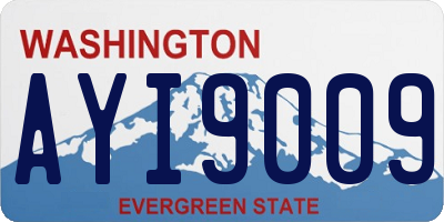WA license plate AYI9009