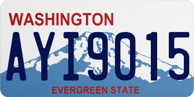 WA license plate AYI9015
