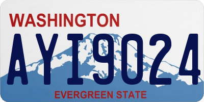WA license plate AYI9024