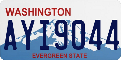 WA license plate AYI9044