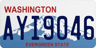 WA license plate AYI9046