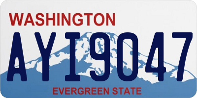 WA license plate AYI9047