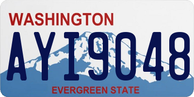WA license plate AYI9048