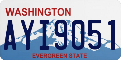 WA license plate AYI9051