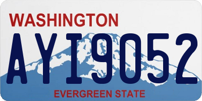 WA license plate AYI9052