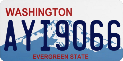 WA license plate AYI9066