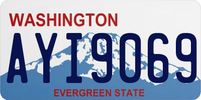 WA license plate AYI9069