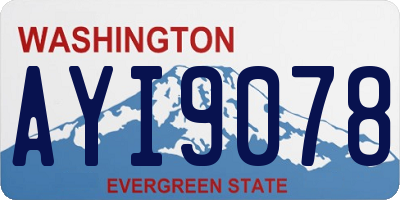 WA license plate AYI9078