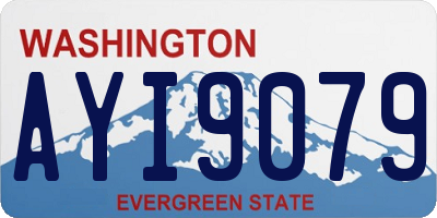 WA license plate AYI9079
