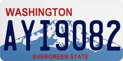 WA license plate AYI9082