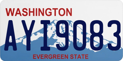 WA license plate AYI9083