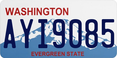 WA license plate AYI9085